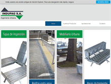 Tablet Screenshot of indupagsa.com